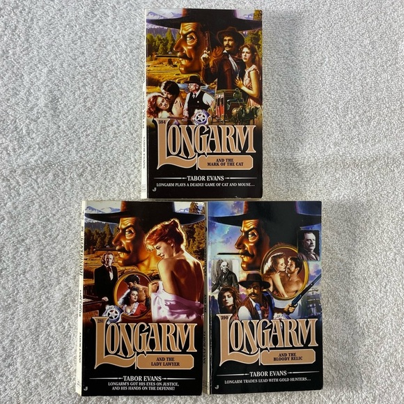Vintage Long Arm Action Western Romance Novel x3 - Picture 1 of 12